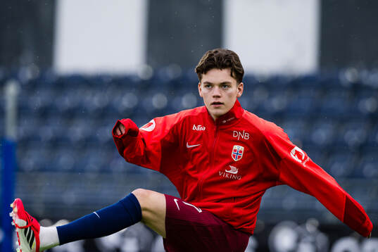 Sverre Nypan of Norway warms up