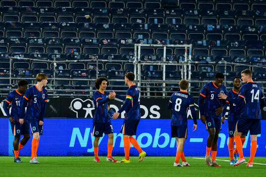 Gjivai Zechiel of Netherlands celebrates the 1-2 goal