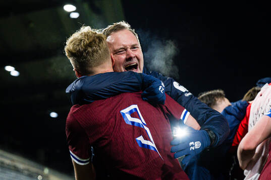 Head coach Jan Peder Jalland and Sindre Walle Egeli of