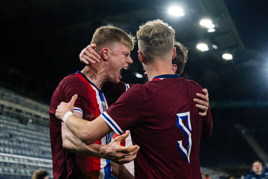 Rasmus Holten of Norway celebrates
