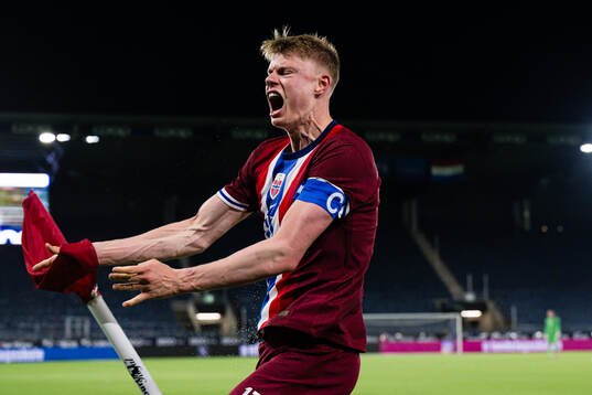 Rasmus Holten of Norway celebrates
