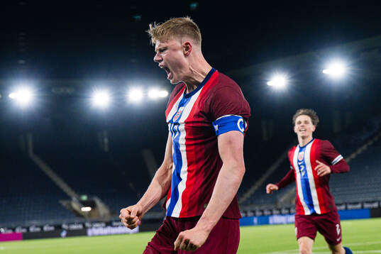 Rasmus Holten of Norway celebrates