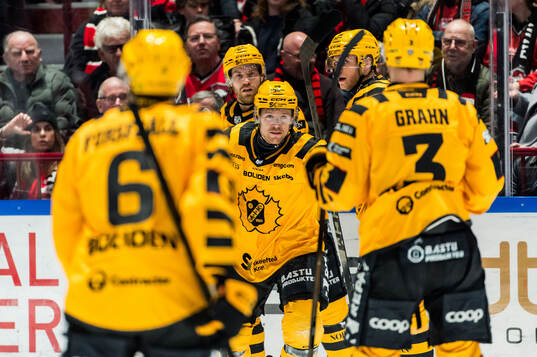 Skellefteås Mikkel Aagaard jublar
