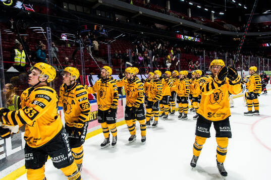 Skellefteås spelare jublar