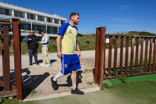 Injured player Dejan Kulusevski of the Swedish national