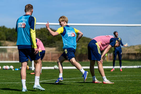 Lucas Bergvall celebrates and Gustaf Nilsson looks dejected