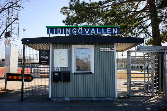 Exteriör vy av Lidingövallen