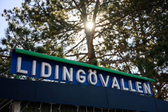 Exteriör vy av Lidingövallen