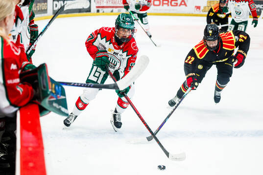 Frölundas Sofie Lundin och Brynäs Hanna Thuvik