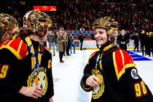 Brynäs Tilde Sundnäs Grillfors jublar