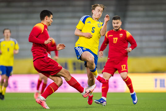 Stefan Melentijevic of Montenegro and Noah Tolf of Sweden