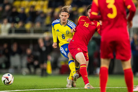 Markus Karlsson of Sweden and Danilo Vukanic of Montenegro