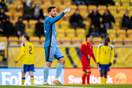 Goalkeeper Benjamin Redžep Krijestarac of Montenegro