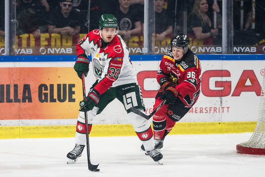 Frölundas Linus Högberg och Luleås Pontus Andreasson