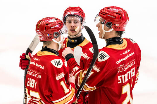 Kalmars Carl-Johan Lerby, Matt Fonteyne och Andrej Sustr