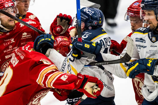 Kalmars Elliot Ekmark och Södertäljes Hampus Harlestam