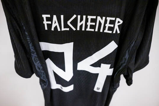 The kit of Henrik Falchener of Norway in the dressing room