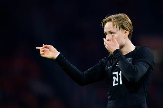 Andreas Schjelderup of Norway celebrates