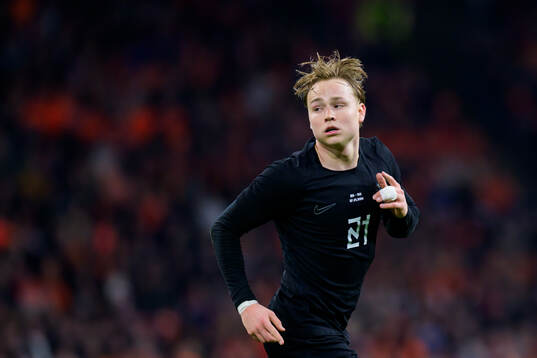 Andreas Schjelderup of Norway celebrates