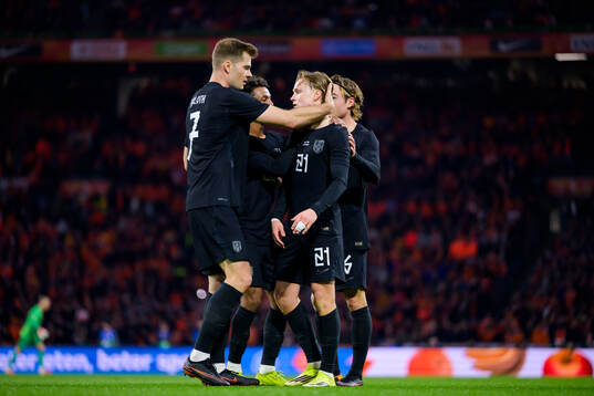 Andreas Schjelderup of Norway celebrates with Alexander