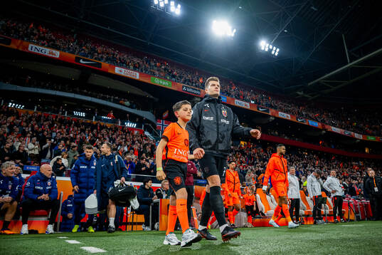 Alexander Sørloth of Norway enters the pitch