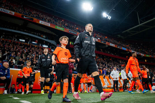 Julian Ryerson of Norway enters the pitch
