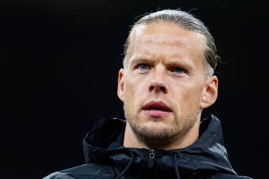 Goalkeeper Ørjan Håskjold Nyland of Norway line up