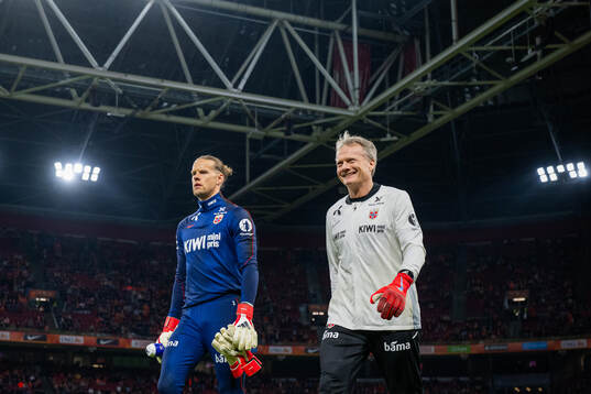 Goalkeeper Ørjan Håskjold Nyland and goalkeeper coach