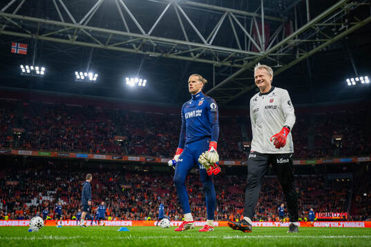 Goalkeeper Ørjan Håskjold Nyland and goalkeeper coach