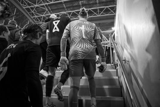 Goalkeeper Ørjan Håskjold Nyland of Norway at half-time