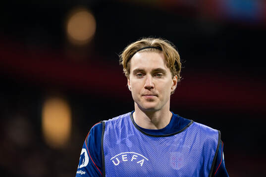 Kristian Thorstvedt of Norway warms up