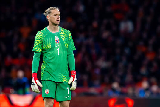 Goalkeeper Ørjan Håskjold Nyland of Norway