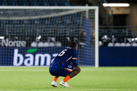 Ezechiel Banzuzi of Netherlands looks dejected