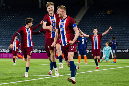 Rasmus Holten of Norway celebrates