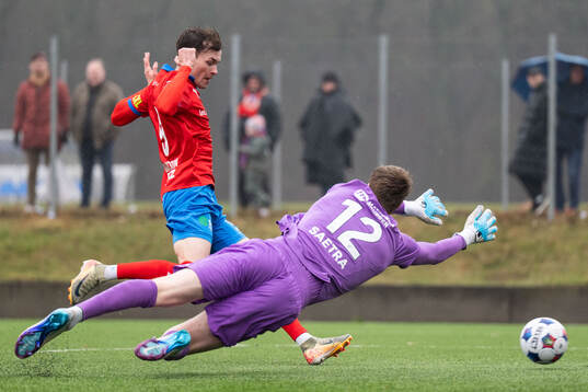 Helsingborgs Alexander Johansson gör 1-0 bakom IK