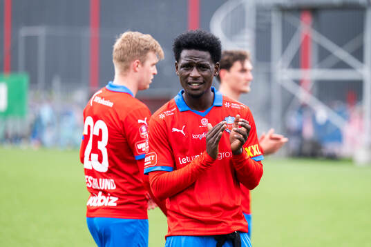 Helsingborgs Daouda Amadou tackar publiken