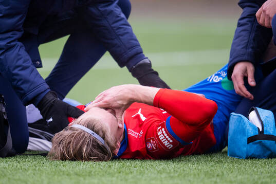 Helsingborgs Leo Hedenberg skada, armbåge