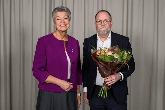 Ordförande Ylva Johansson och Anders Billström i