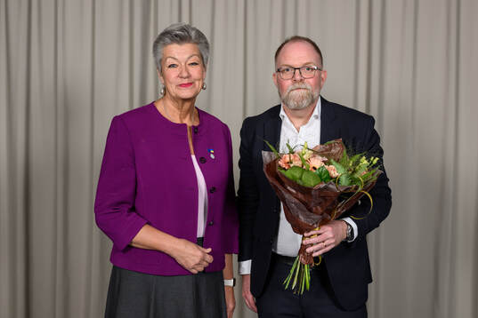 Ordförande Ylva Johansson och Anders Billström i