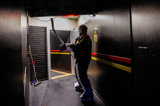 Brynäs målvakt Damian Clara