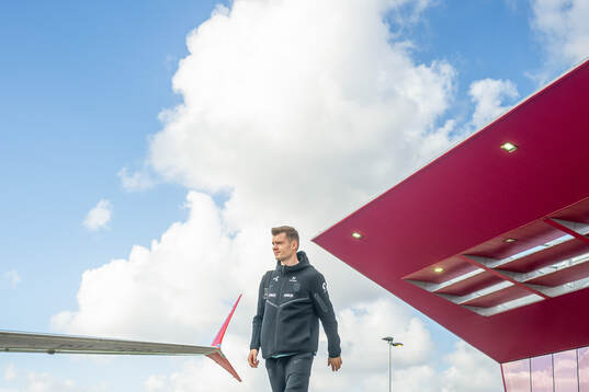 Alexander Sørloth of the Norwegian national football team