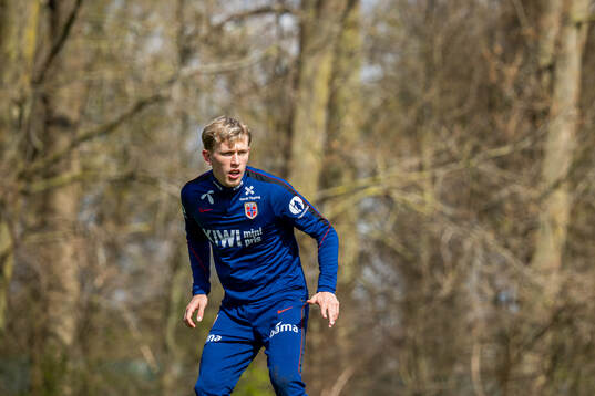 Marcus Holmgren Pedersen of the Norwegian national football