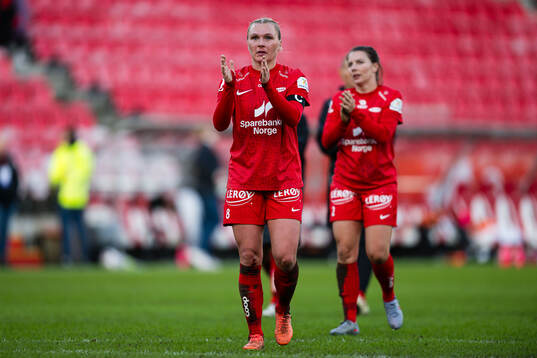 Karoline Haugland of Brann looks dejected