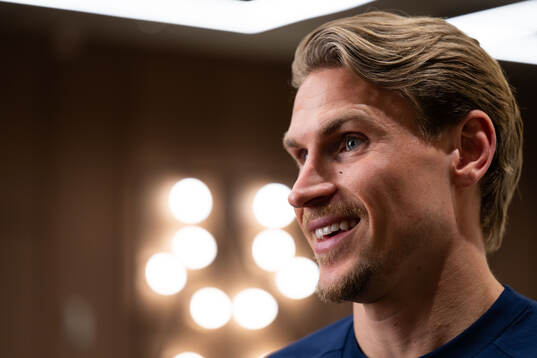 Carl Starfelt of the Swedish national football team