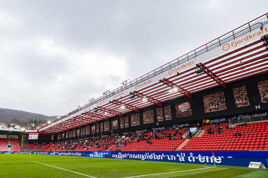 Spectators in the stands