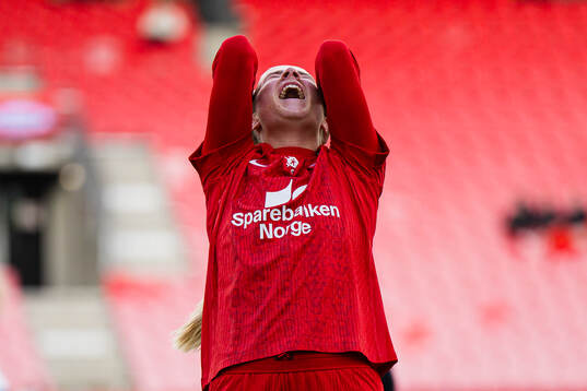 Monica Isaksen of Brann looks dejected