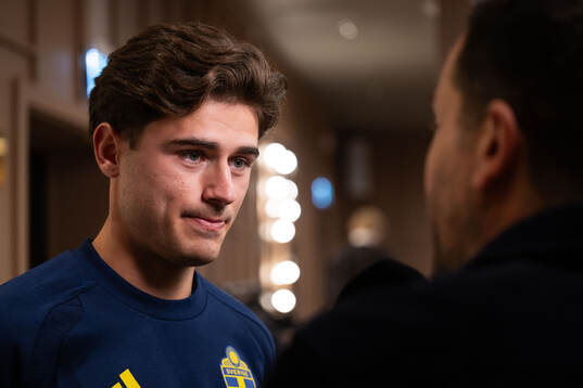 Besfort Zeneli of the Swedish national football team