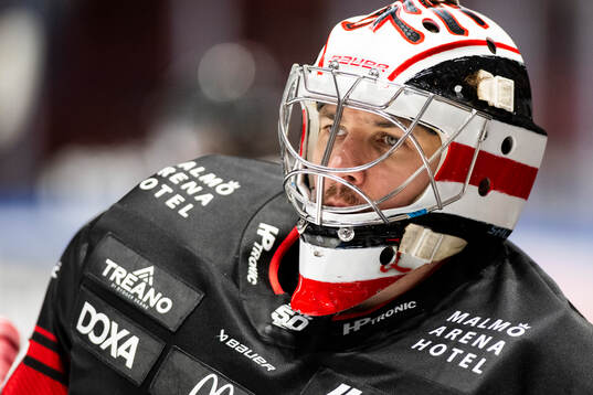 Malmö Redhawks målvakt Marek Langhamer