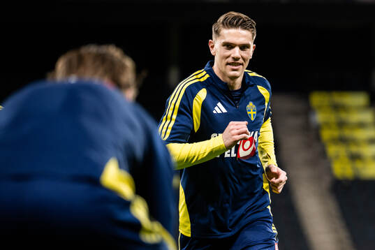 Viktor Gyökeres of the Swedish national football team at a