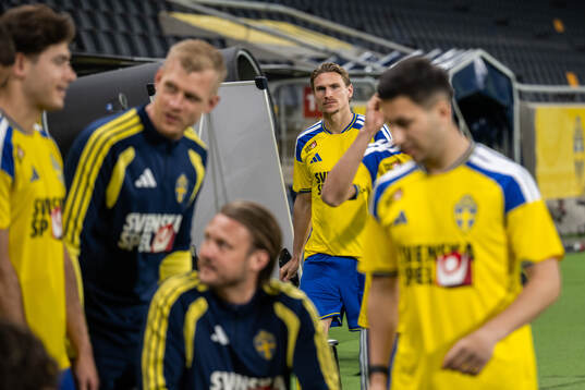 Carl Starfelt of the Swedish national football team
